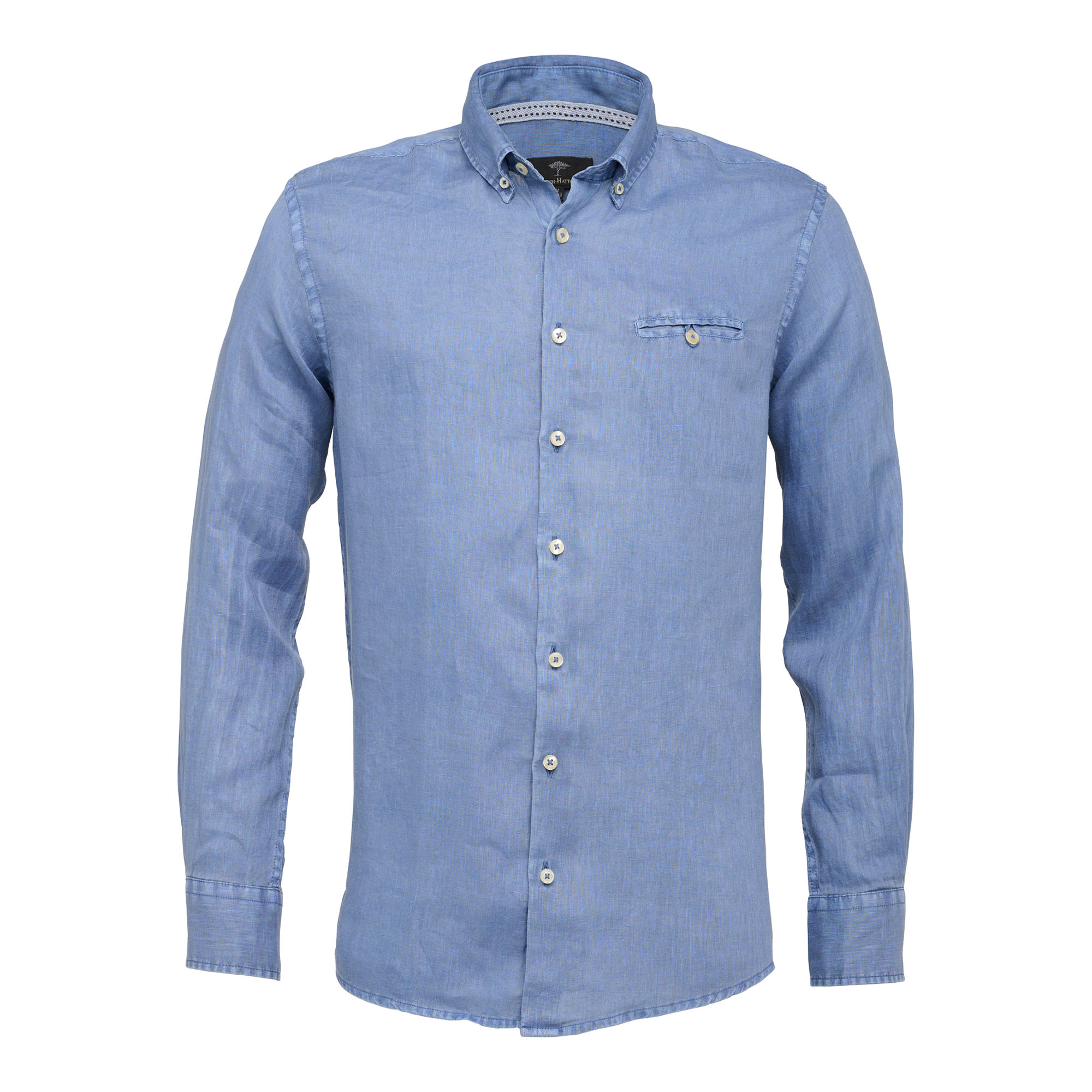 Fynch Hatton - Garment Dyed Linnen Overhemd - L - Heren