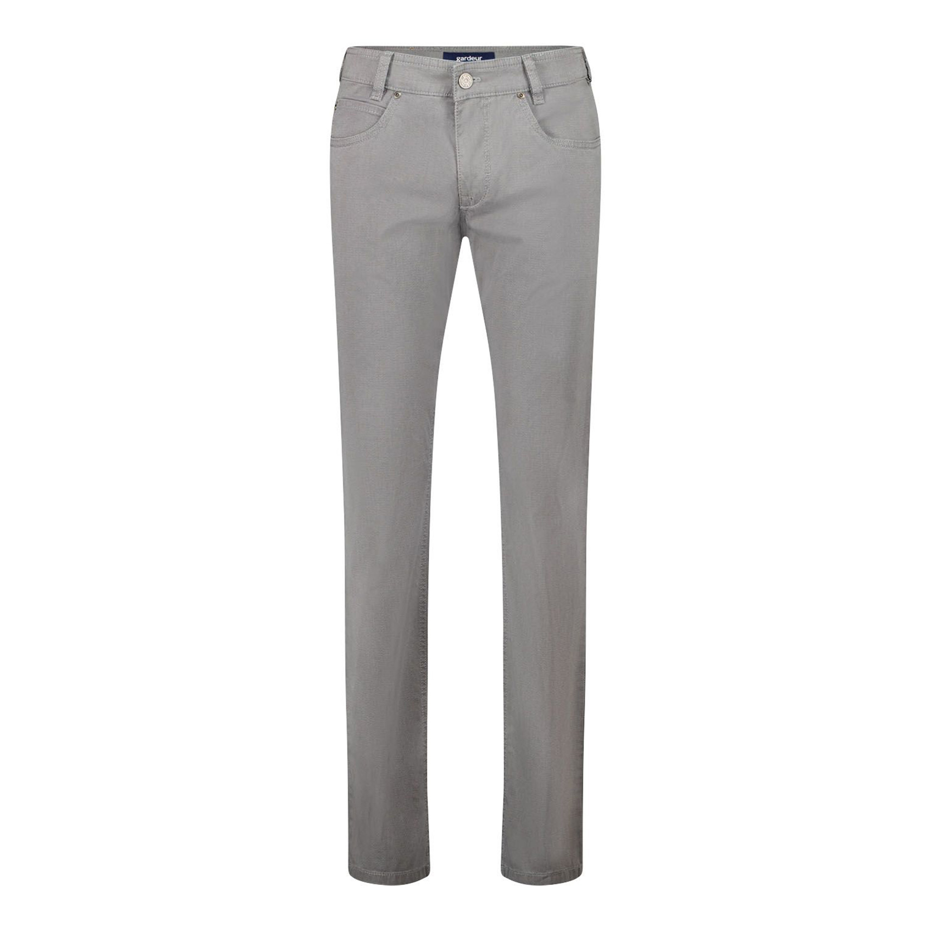 Gardeur - Bill-3 Modern Fit 5-Pocket Jeans Grijs - 38/34 - Heren